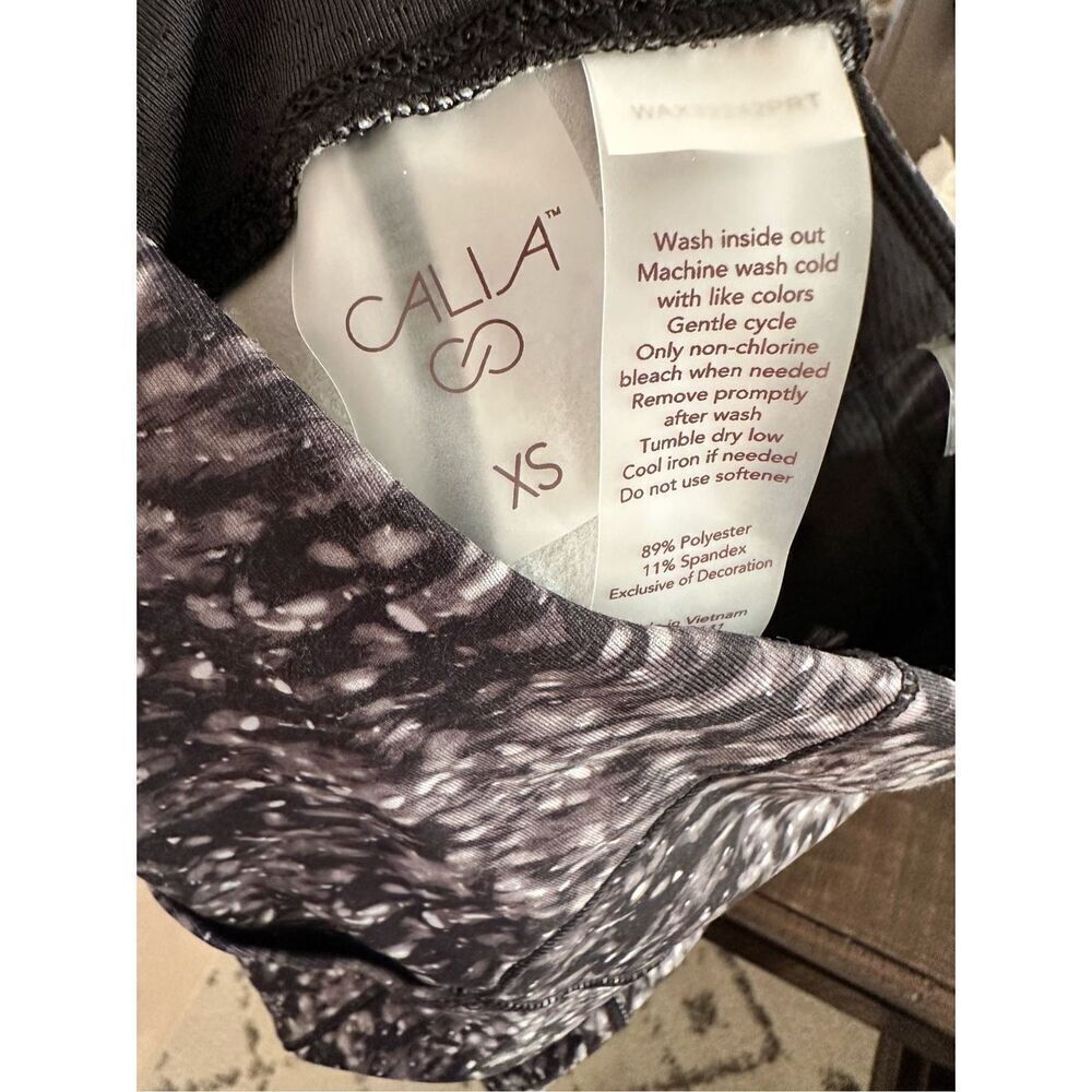 🌸 Calia Gray and Black Cold Weather Collection High Rise Legging Size XS - Picture 5 of 5